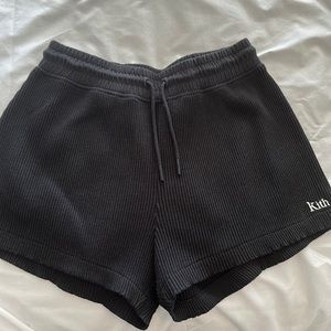 Kith Ribbed Black Shorts